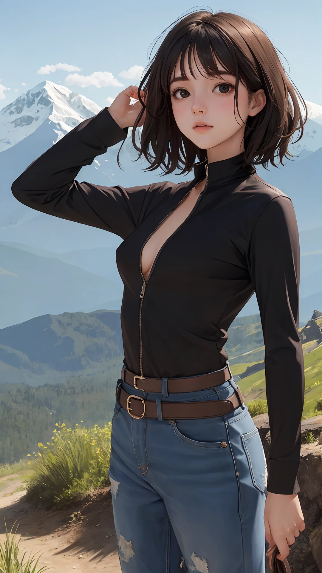 (masterpiece),
(best quality),
looking at viewer,
(wavy hair:0.9),
1girl,
{day|night|dwan},
{black eyes|dark brown eyes},
{black hair|dark brown hair|dark hair},
{long hair|medium hair|short hair},
{cinema|town|grass|mountain|river|indoors|outdoors},
{upper body|cowboy shot},
{medium brest|large breasts|small breasts},