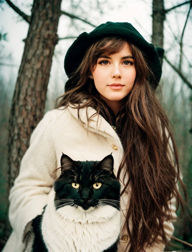 lml, film grain, portrait, siberian cat, snow forest <lora:LOMO LC-A MINITAR:0.9>, Photorealistic, Hyperrealistic, Hyperdetailed, analog style, hip cocked, demure, low cut, black lace, detailed skin, matte skin, soft lighting, subsurface scattering, realistic, heavy shadow, masterpiece, best quality, ultra realistic, 8k, golden ratio, Intricate, High Detail, film photography, soft focus