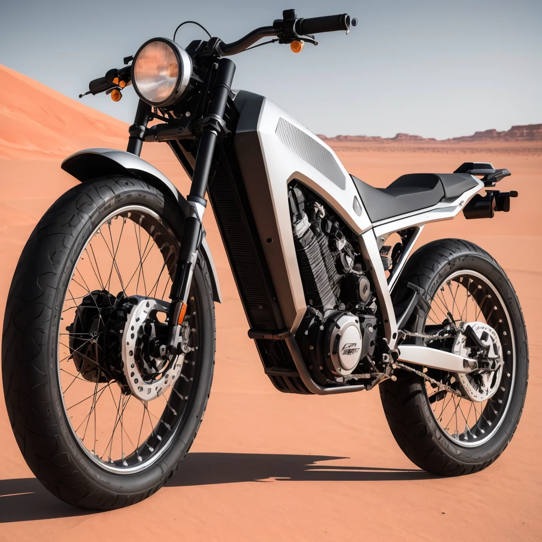 silver-black bike <lyco:BikeMaker:0.1>, mars desert summer hot,
realistic, 8k uhd, dslr, cinematic lighting, high quality, film grain, Fujifilm XT3