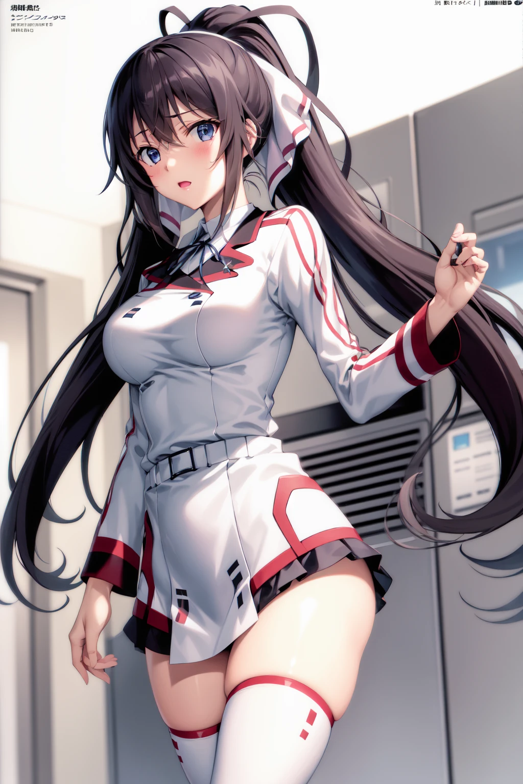 shinonono houki, <lora:ShinononoHoukiV13:1>, 1girl, is-uniform, , highres, absurdres,