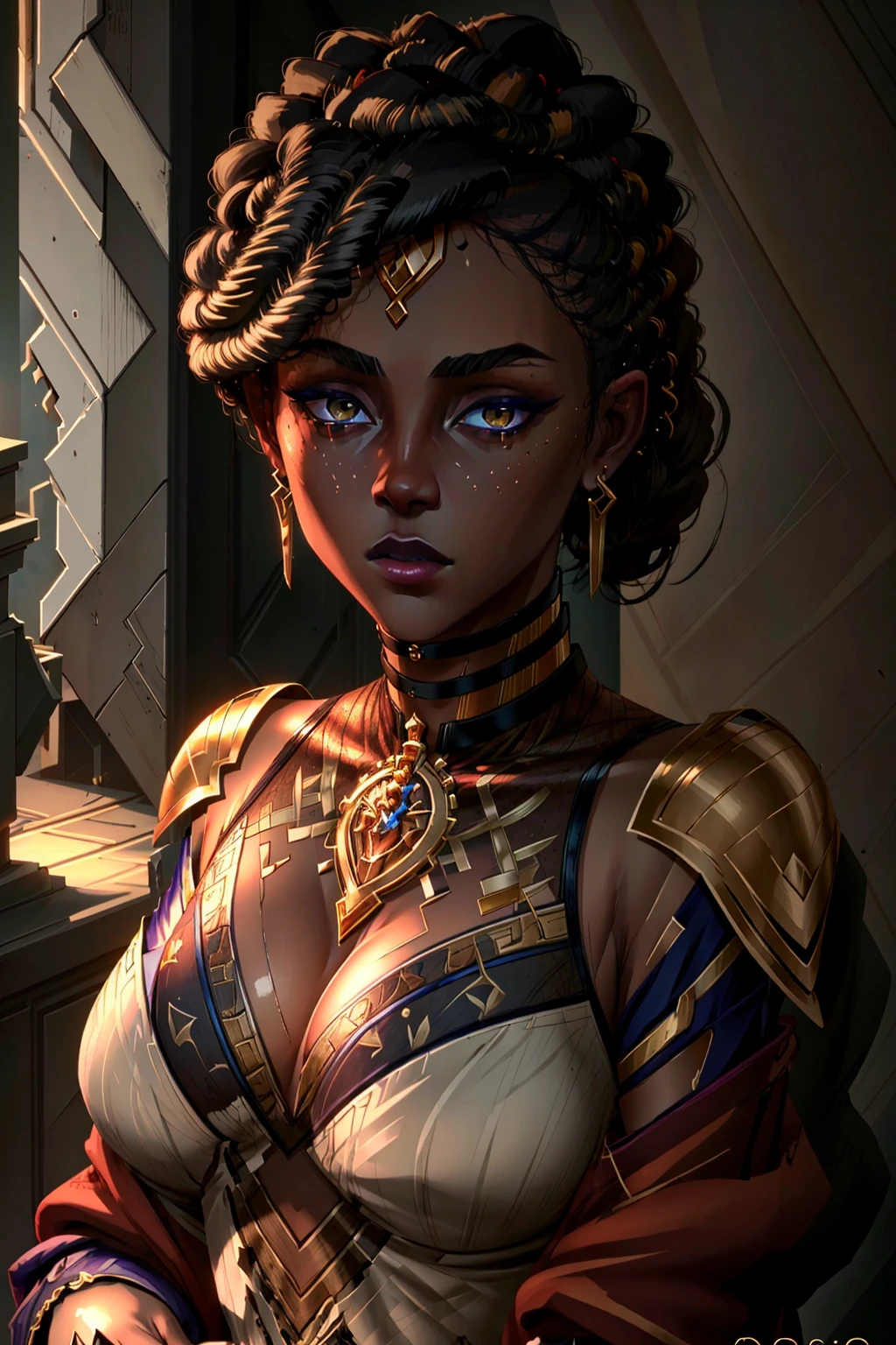 (masterpiece:1.2),(best quality:1.2),highly detailed,absurdres,intricate,volumetric lighting,cinematic lighting,award-winning,macro vivid colors
mature woman, (looking at viewer:1.1), upper body, portrait
Mel Medarda <lyco:MelMedarda_v10:0.8>