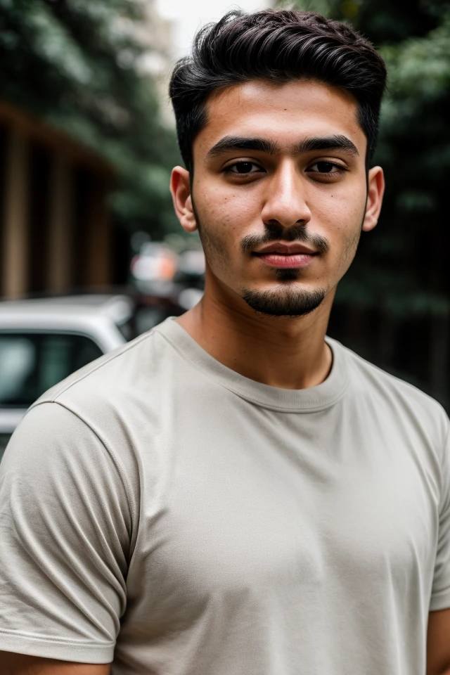RAW photo, a face portrait photo of 24 y.o man Amir Asker in (casual clothes:1.2), natural skin, 8k uhd, high quality, film grain, Fujifilm XT3