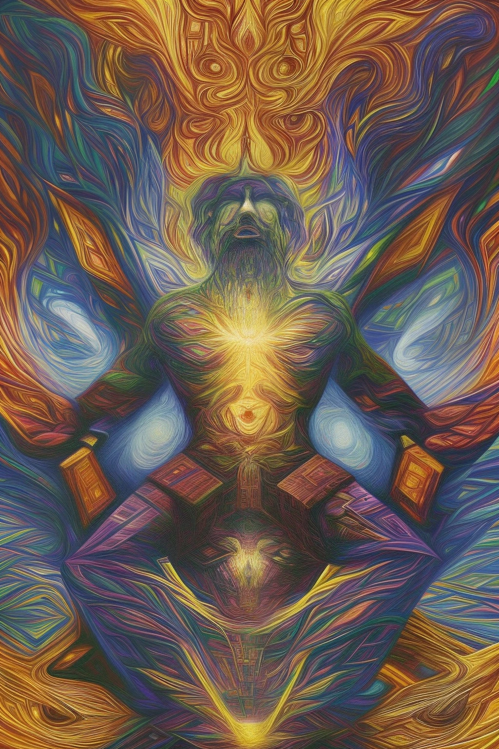 <lora:eduardo:1.2>, mind blown, dmt trip, meeting god, masterpiece