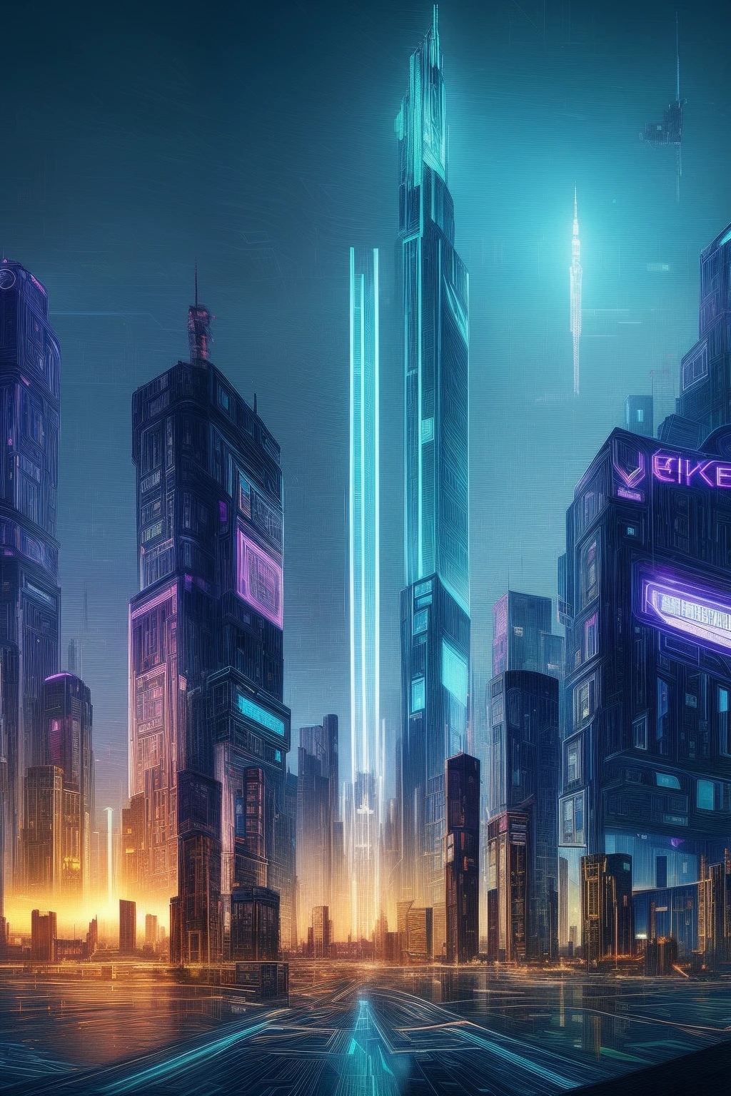 <lora:eduardo:1.2>, cyberpunk city, epic