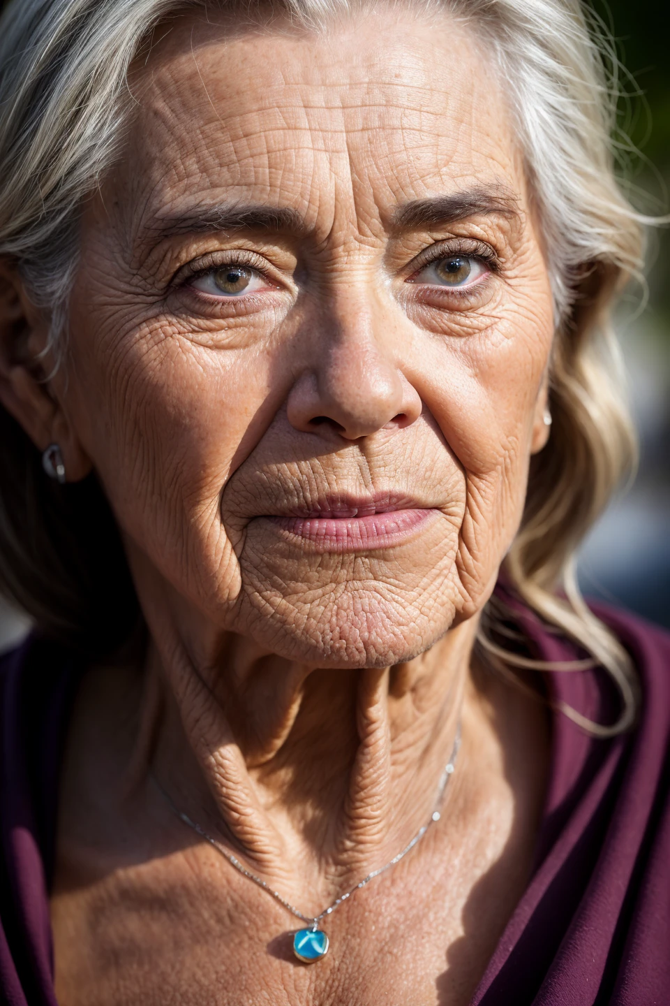a close up photograph of a beautiful older woman, award winning photo, best quality, portrait, by lee jeffries ,nikon d850 ,film ,stock photograph, kodak 400, f1.6 lens ,(rich colors:1.1) ,hyper realistic, lifelike texture, natural lighting unreal engine, cinestill 800, (100mm lens)