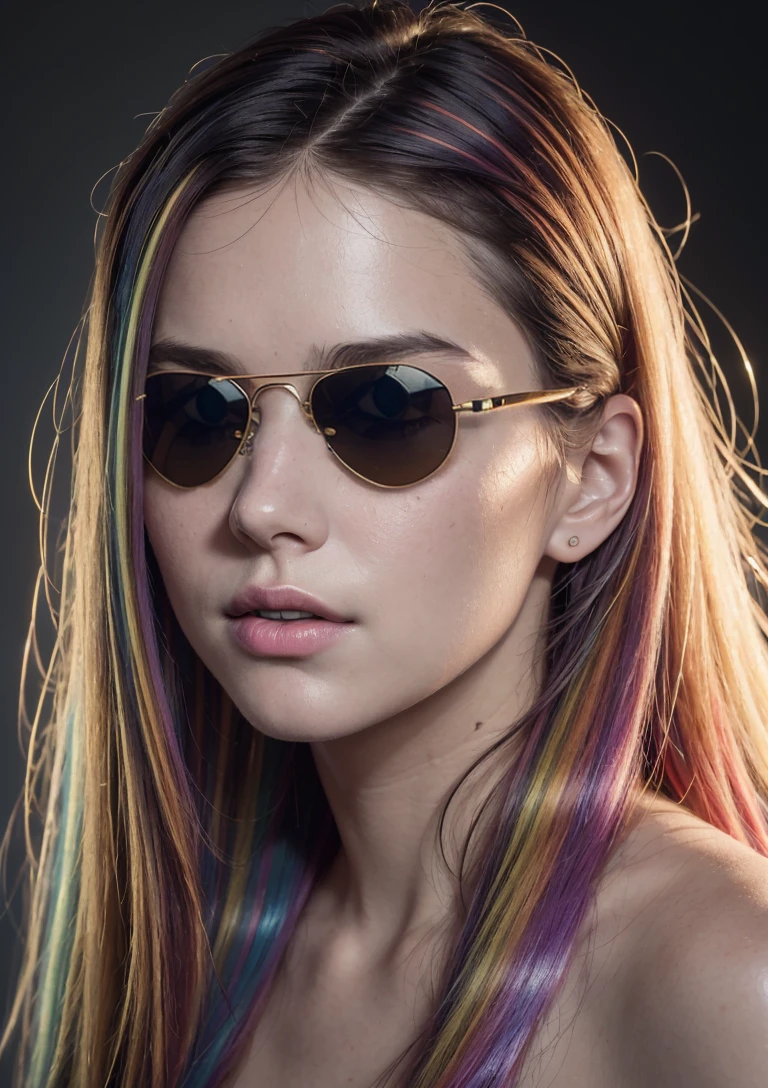 wearing Aviator sunglasses