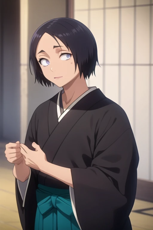 masterpiece, best quality, high quality, 1boy, solo, male focus, looking at viewer, upper body, <lora:yamada_hanatarou:0.76>, yamada_hanatarou, japanese clothes, black kimono, <lora:animemix_v3_offset:0.80>