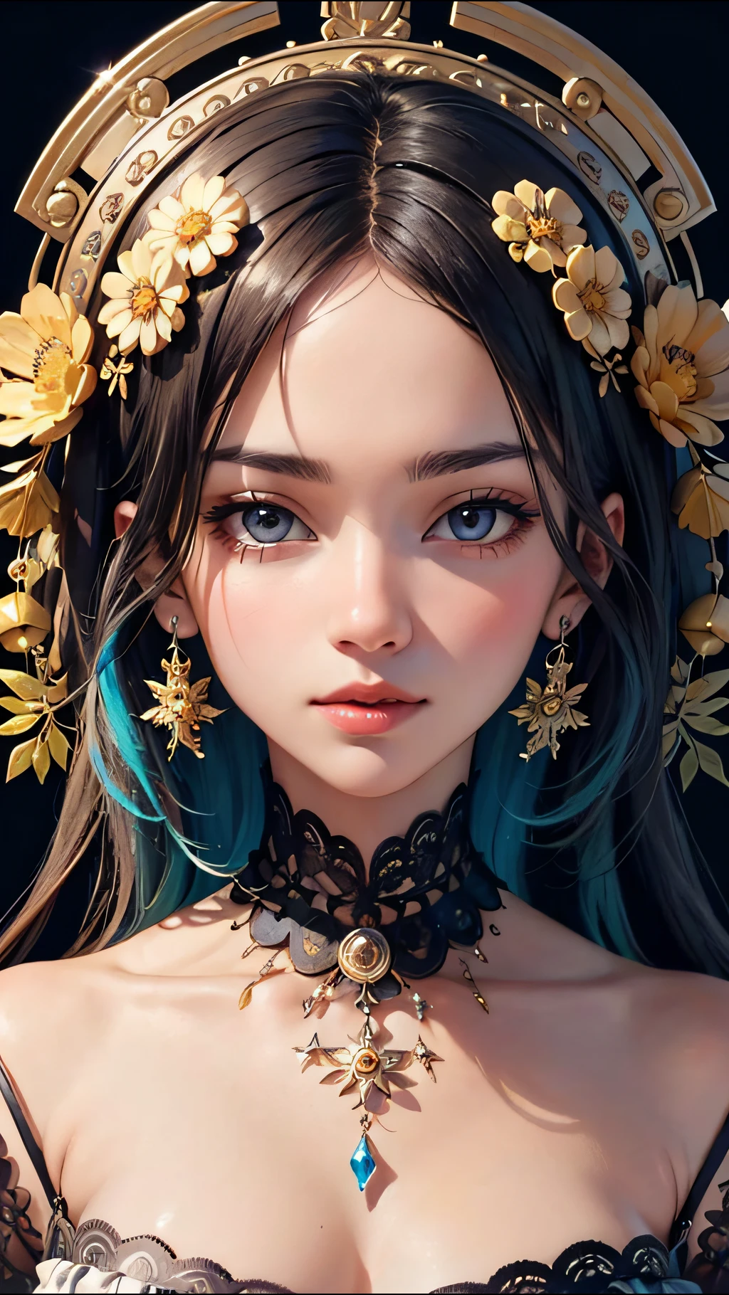 (perfect face, masterpiece, top quality, best quality, official art, beautiful and aesthetic:1.2), (1girl), extreme detailed,(fractal art:1.3),colorful,highest detailed