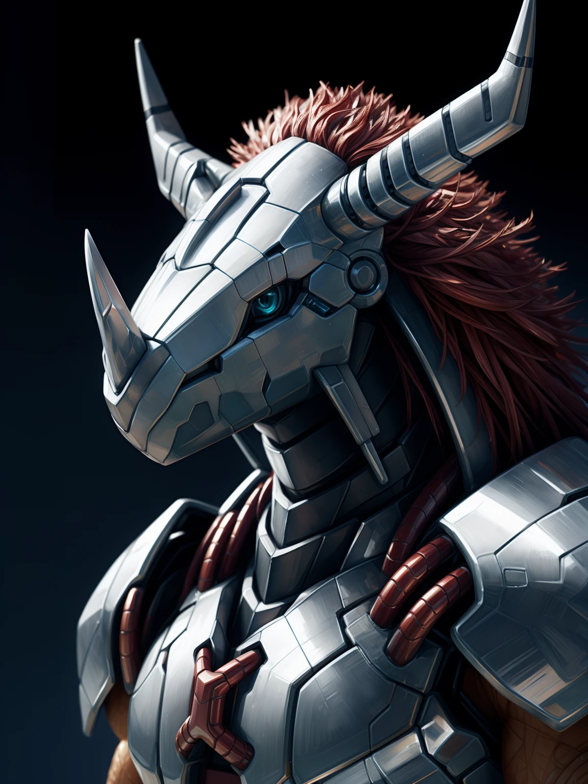 wargreymon, bust portrait, vibrant lighting, elegant, highly detailed, smooth, sharp focus, illustration, beautiful, geometric, trending on artstation, full body, cinematic, artwork by borovikovsky
<lora:Wargreymon_mix_v1_12ep:1>