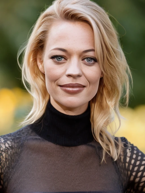 upper body photo of an 24 yo woman named jeriR, looks horney at viewer, wearing a black Turtleneck jumper, masterpiece, bokeh, <lora:jeri_ryan_best:1>, reshape face of jeriR, face of jeriR,