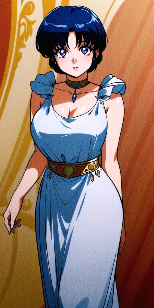 <lora:TendouAkaneV2:0.7>, tendouakane, ovadress, large_breasts, standing, solo,, masterpiece, best quality, detailed face, detailed eyes, highres,