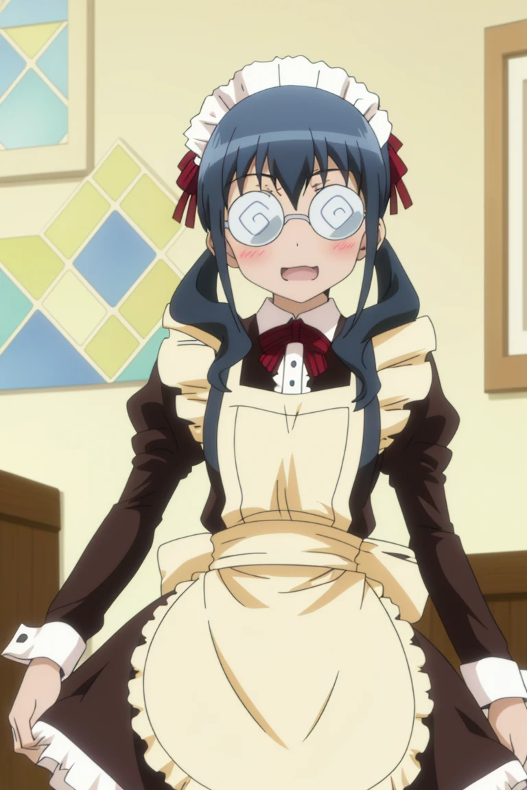<lora:Oreimo_makishima saori:0.7> saori bajeena, maid uniform, makishima saori, 8k, masterpiece, absurdres, anime,