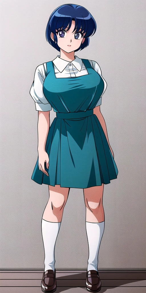 <lora:TendouAkaneV2:0.7>, tendouakane, furinkanuniform, large_breasts, standing, solo,, masterpiece, best quality, detailed face, detailed eyes, highres,