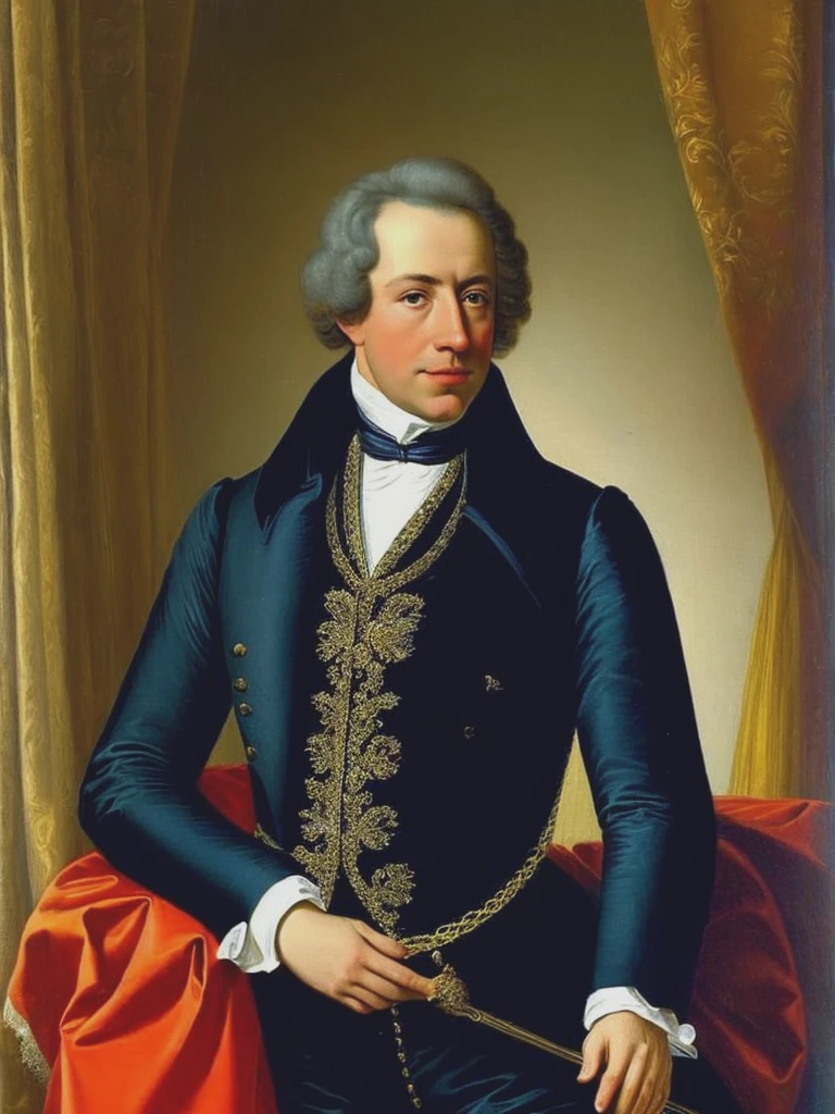 <lyco:JohnSingletonCopley:1.0> realistic formal picture of Tomaso Giovanni Albinoni