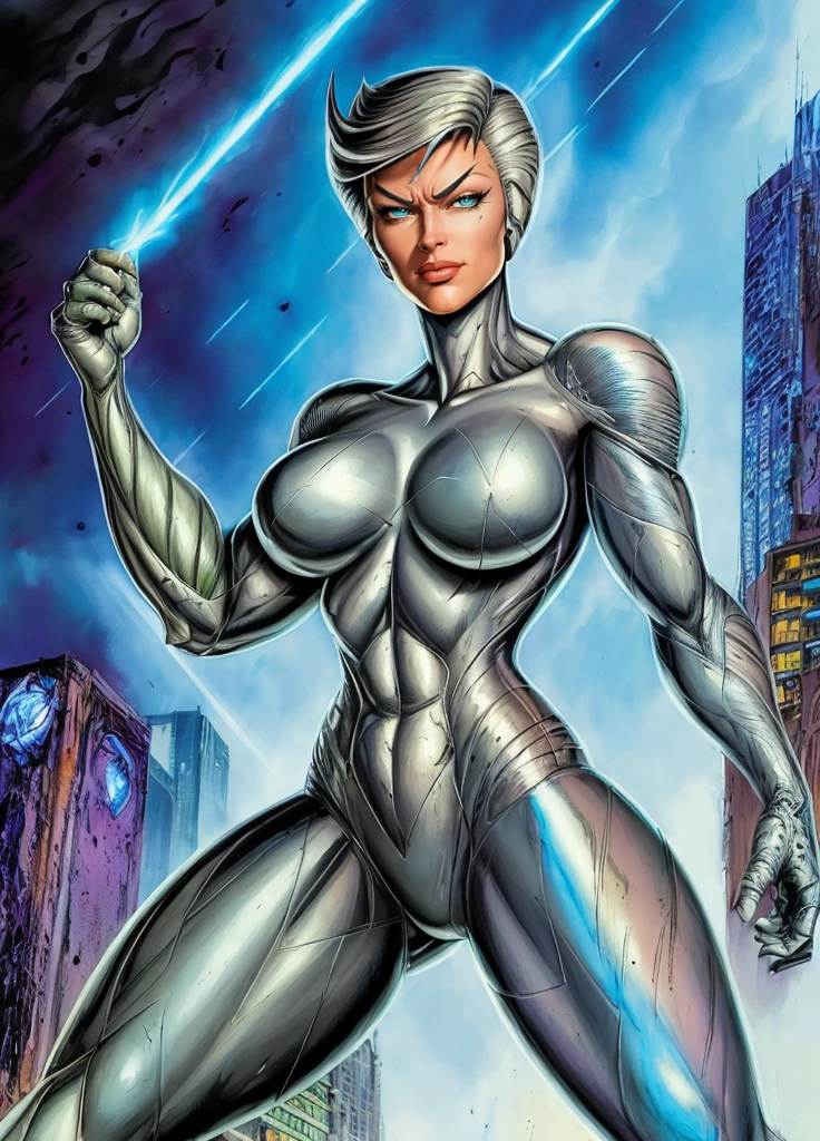cartoon,(best quality:1.17), (masterpiece:1.27), (detailed:1.15), (detailed:1.1),style of Neal Adams,
SteelHeartQuiron character, rampage, <lora:quiron_SteelHeart_V1_Lora:0.87>