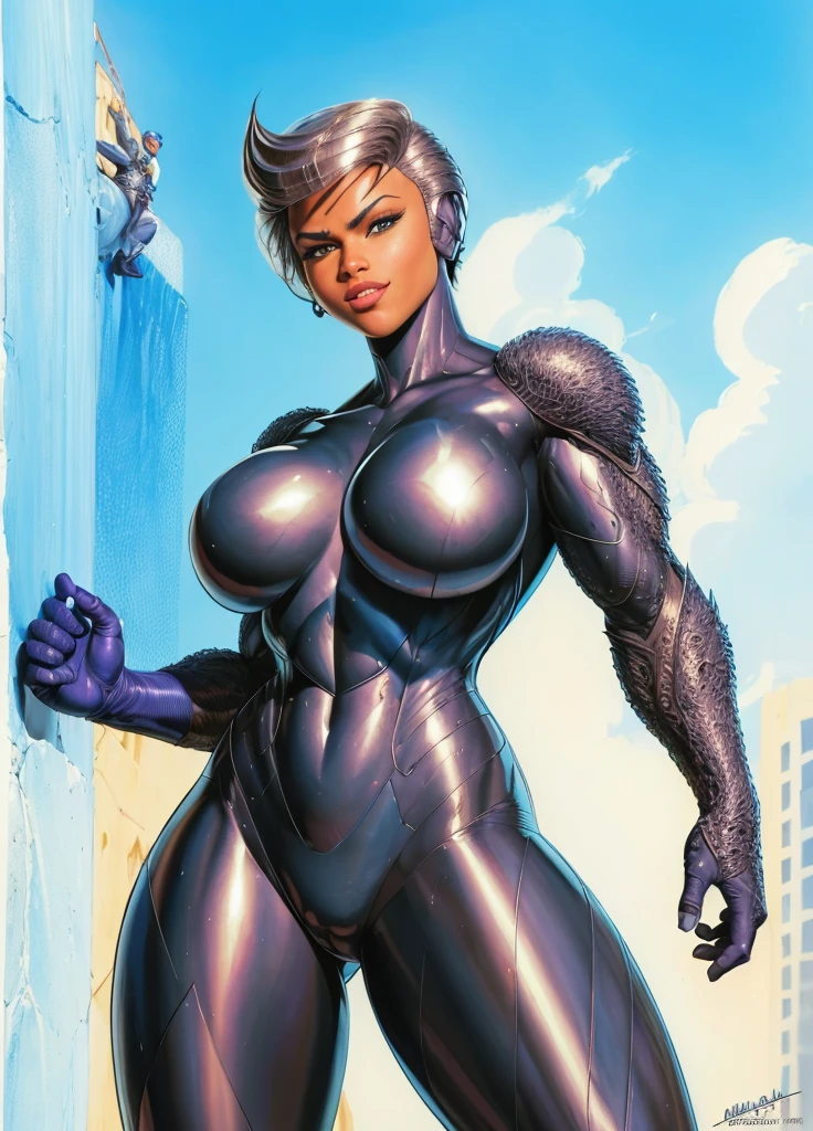 cartoon,(best quality:1.17), (masterpiece:1.27), (detailed:1.15), (detailed:1.1),style of Neal Adams,
 SteelHeartQuiron character, rampage, <lora:quiron_SteelHeart_V1_Lora:0.87>