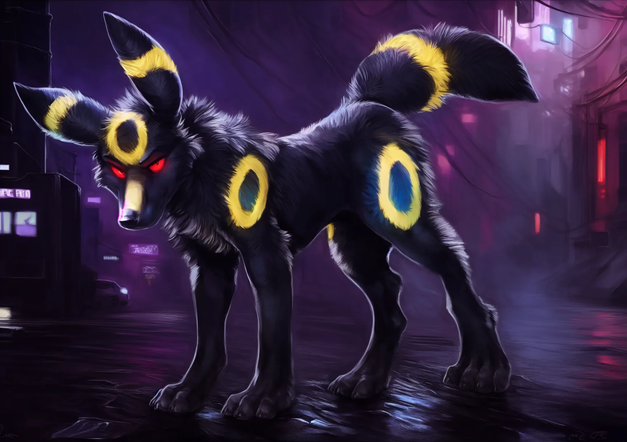 a sexy umbreon, highly detailed, penetrated from behind, canine pussy, male's canine penis fully inserted and knotting, dramatic lighting, cinematic angle, hyper-realistic, 8k, extremely detailed, intricate, photorealistic, masterpiece