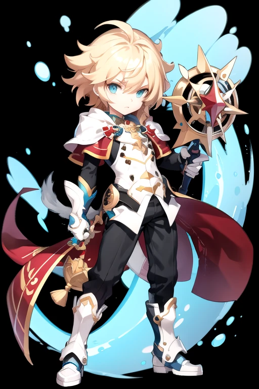 <lora:ChungSeiker-06:0.4> ,chungs, solo, long hair, blonde hair, 1boy, white background, full body, weapon, male focus, boots, pants, sword, chibi, armor, aqua eyes, transparent background, spiked hair, greaves, surcoat