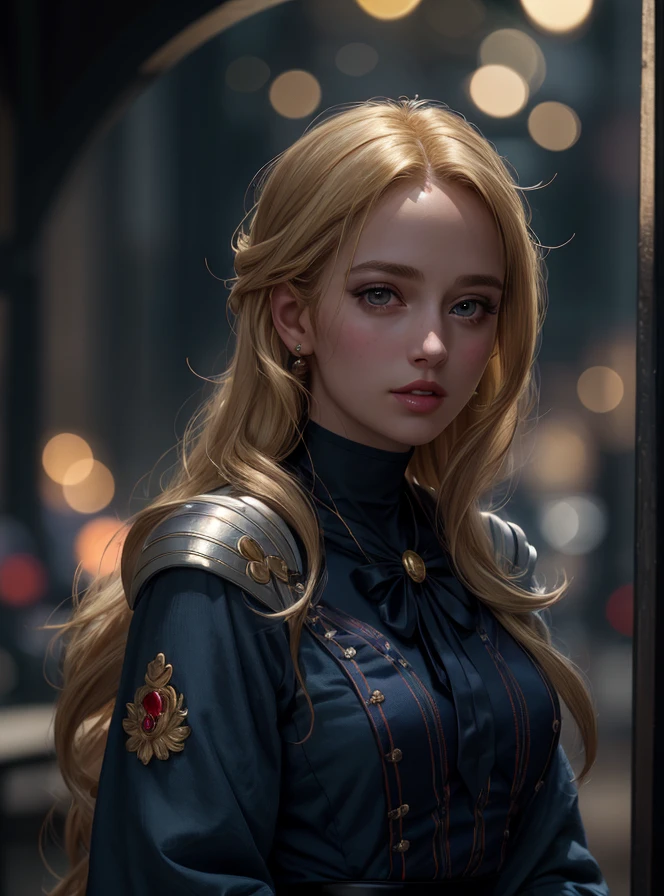 sailor moon,(8k, best quality, masterpiece:1.2),(best quality:1.0), (ultra highres:1.0), a beautiful woman, shoulder, half body portrait, extremely luminous bright design, autumn lights, 1girl, european,(blonde hair), forehead, lips, long_hair, looking_at_viewer, nose, photorealistic, portrait, realistic, solo ,masterpiece, shallow depth of field, (high detailed skin:1.2), 8k uhd, dslr, soft lighting, high quality, film grain, 20mp, Fujifilm XT3, 80mm, hasselblad, (to8contrast style) <lora:epiNoiseoffset_v2:1> <lora:4x_RealisticRescaler_100000_G:1> <lora:Sailormoon_v2_1.0:1>
