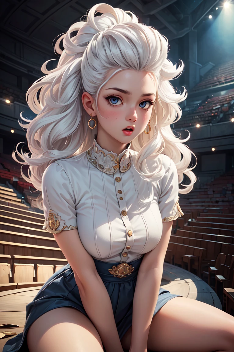 (masterpiece, best quality:1.4), high detail, (detailed face), detailed eyes, detailed background,dramatic lighting, 1girl, (atmospheric perspective, hands between legs, Jupon, :o, white hair, big hair, pompadour, amphitheater),<lora:more_details:0.3>  <lyco:GPTS4 dreamwave full_478773:0.3>, <lyco:GoodHands-beta2:1.0>