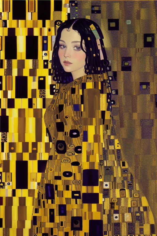 ((painting,by gustavklimt)),
<lora:ccentino_v01:1> ccentino,
warrior queen,black luxurious dress,retro armor,blindfold,angel wings,black-blindfold,mexican,long black hair,tan,medium breasts,
(masterpiece, best quality, absurdres, detailed:1.5),(ultra-detailed:1.4)
<lyco:GoodHands-beta2:1.0> Asian-Less