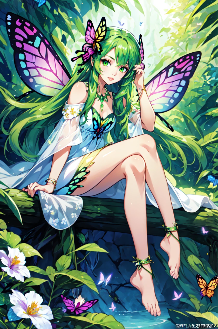 1girl, solo, flamboyant, detailed hair, detailed face, detailed eyes, official art, FaeVibes