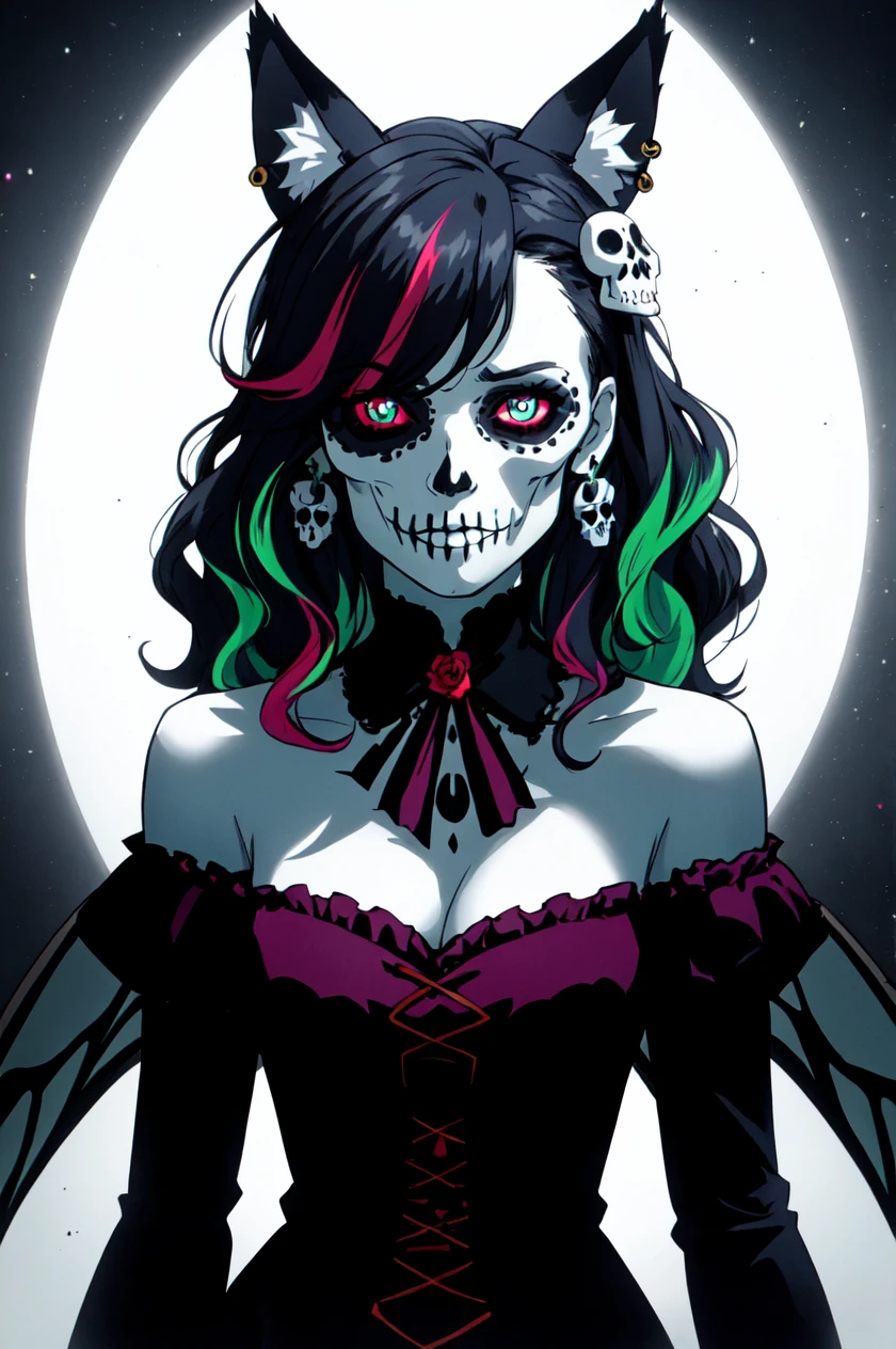 detailed face, detailed eyes, official art, Demon_Calavera VictorianFoxGirl