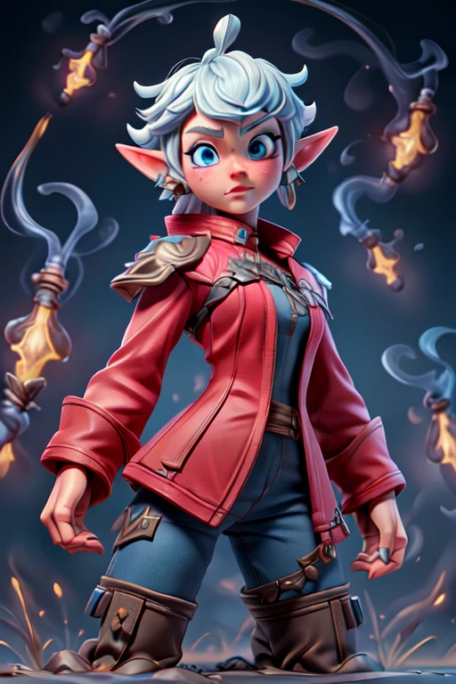 (masterpiece:1.2), (best quality), (ultra detailed), (8k, 4k, intricate),(full-body-shot:1), (highly detailed:1.2),(detailed face:1.2), (detailed background),detailed landscape, (dynamic angle:1.2), (dynamic pose:1.2), <lora:more_details:0.5> <lora:Alisaie:0.7>Alisaie, 1girl, solo, looking at viewer, short hair, bangs, blue eyes, jewelry, jacket, upper body, ahoge, white hair, earrings, pointy ears, armor, elf, portrait, red jacket, single earring, earclip, elezen