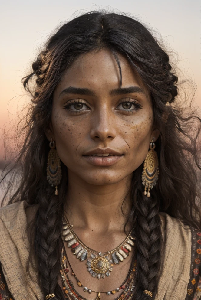 emotional photo of dancing gypsy woman Deidre, dark suntanned skin, long messy hair, native ethnic gold necklace, face, perfect teeth, 8k uhd, high quality, film grain, looking at viewer, portrait, (skin pores:1.2), (moles:0.8), (imperfect skin:1.1), intricate details, goosebumps, flawless face, ((photorealistic):1.1), (raw, 8k:1.2), hyper realistic, HDR, cinematic, dark, muted colors, atmosphere, ((macro lens)), after dusk
<lora:entropy-alpha:0.19>, RAW analog 3/4 photo portrait, Photorealistic, Hyperrealistic, Hyperdetailed, detailed skin, soft lighting, subsurface scattering, realistic, heavy shadow, masterpiece, best quality, ultra realistic, 8k, golden ratio, Intricate, High Detail, film photography, soft focus, rimlight <lora:more_details:1.75> , dusk urban underground <lora:entropy-alpha:0.085> <lora:last:0.25>