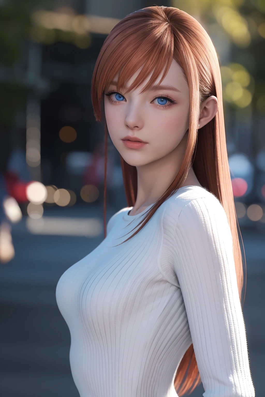 (8k, RAW photo, best quality, masterpiece:1.2), (masterpiece),(best quality:1.3),(ultra detailed:1.2),(highres:1.1), (extremely detailed CG), best quality, ultra-detailed, beautiful,soft, ambient, , {{{1 girl}}}, small breasts, sweating,(blue_eyes:1.3),make up, ryen, looking at viewer, orange hair, long hair, detailed eyes,, naughty face, see-through,, shiny skin, looking at viewer,, depth of field,from side, <lora:ryne_20230709051211:0.7>