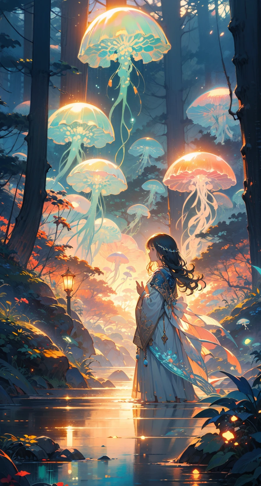 [LoRA] Jellyfish forest / 水月森 /くらげもり Concept (With dropout & noise version)