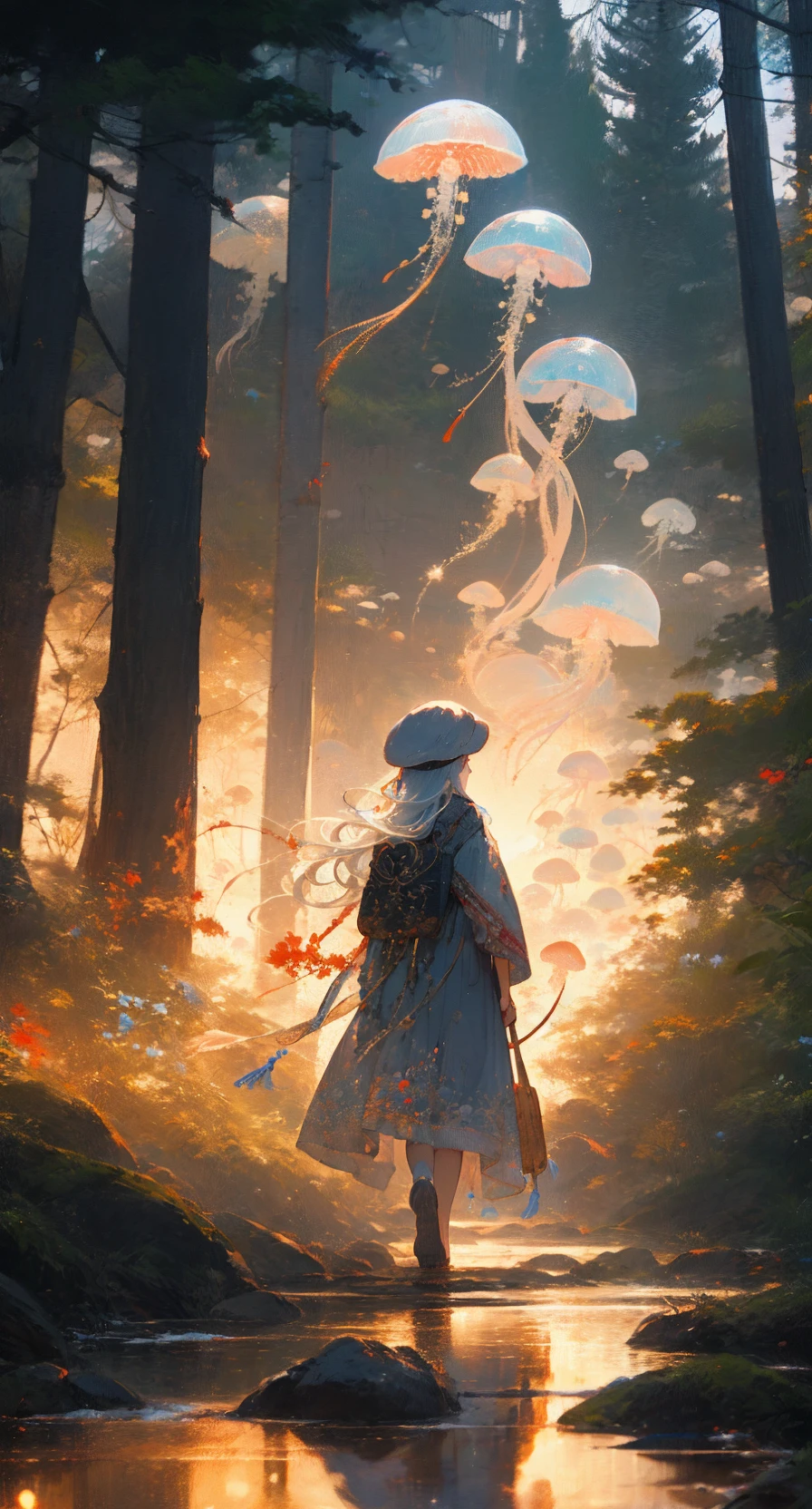 [LoRA] Jellyfish forest / 水月森 /くらげもり Concept (With dropout & noise version)
