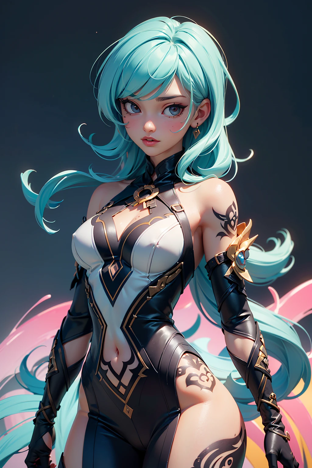 (1girl:1.2, body covered in words, words on body:1.1, tattoos of (words) on body:1.2), (masterpiece:1.4, best quality), medium breasts, (intricate details), unity 8k wallpaper, ultra detailed, (pastel colors:1.3), beautiful and aesthetic, see-through (clothes), detailed, solo <lora:epi_noiseoffset2:1.3>