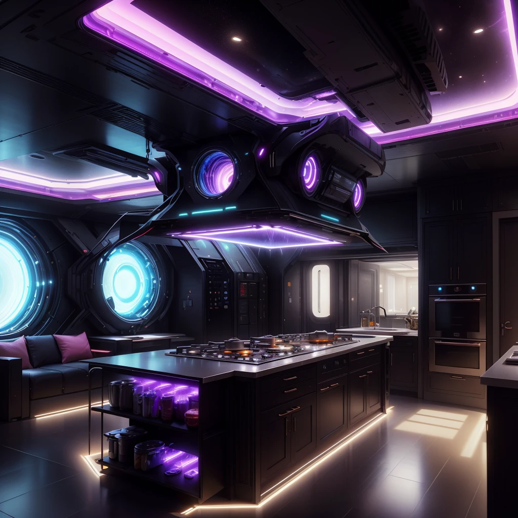 <lora:UltraBlackholeTech-20:0.8>,ulblackholetech , ,scifi, excessive energy,
kitchen, no humans, (interior),