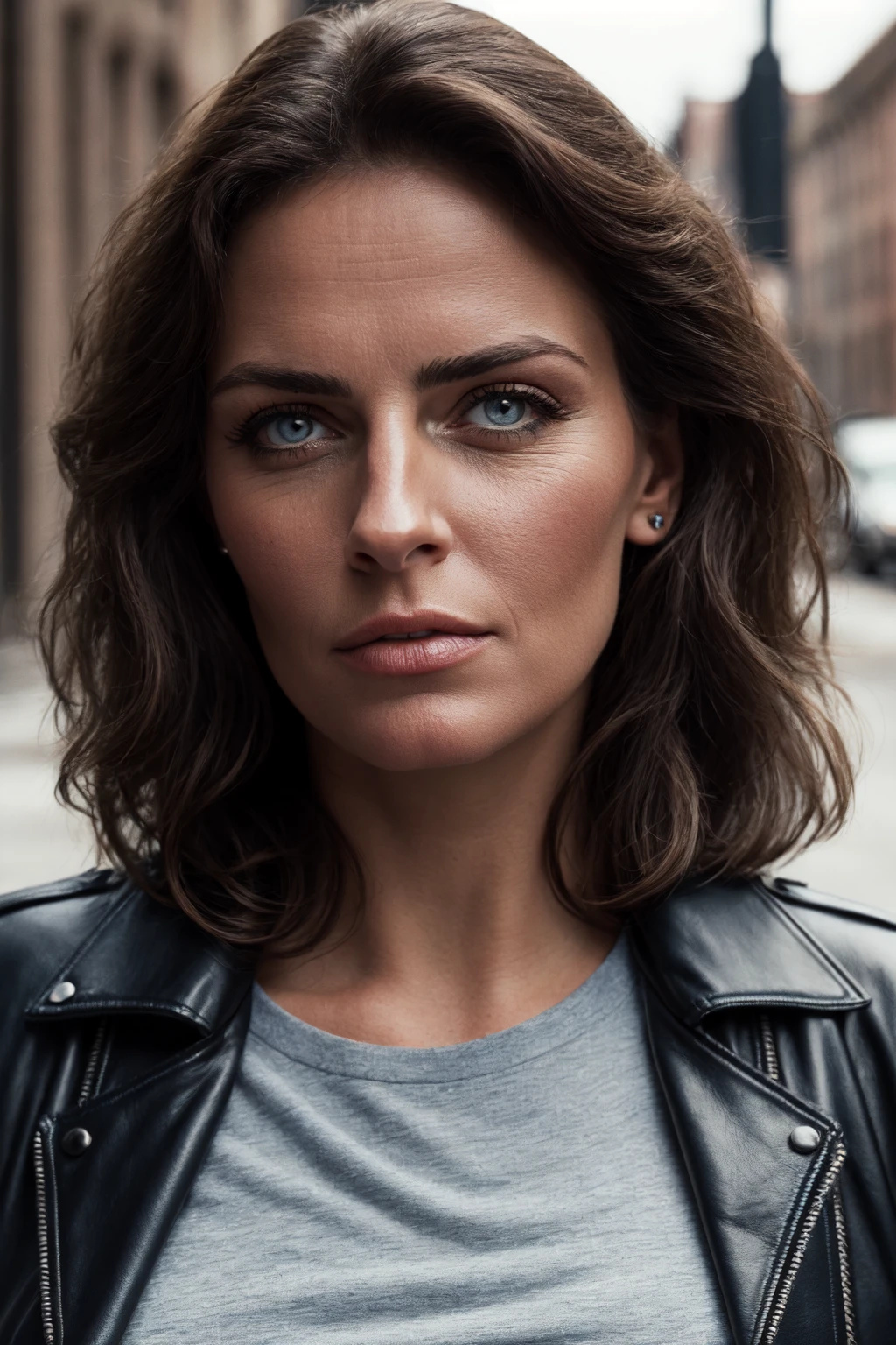1girl, mature, voluptuous, plump, sexy, blue eyes, jewellery, ProfessionalDetail KodakPhotoMaybe