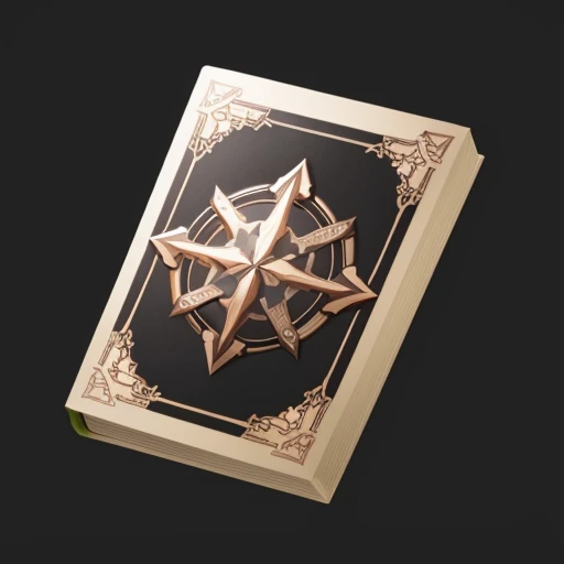 Game icon body, game icon, A beautiful book, still life, game icon, official art, well-structured, HD, 2d, game project icon, (Black background), <lora:game icon institute_ecyfg:1>