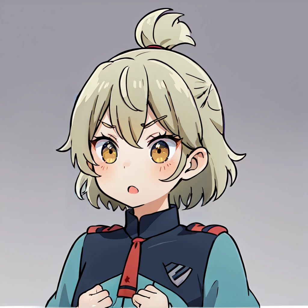 <lora:ganbaruzoi-v3:0.8>ganbaruzoi, open mouth, :o, clenched hands, v-shaped eyebrows,
<lora:felsi rollo v2.3 last:0.7>felsi rollo, asticassia school uniform, green jacket, necktie
simple background, white background
<lora:eye-test8:1>