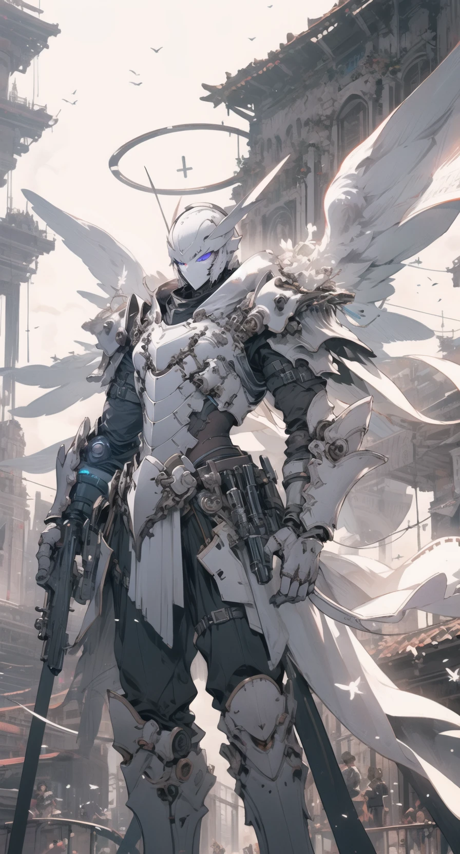 [LoRA] Mecha Angel  Concept (With dropout & noise version)