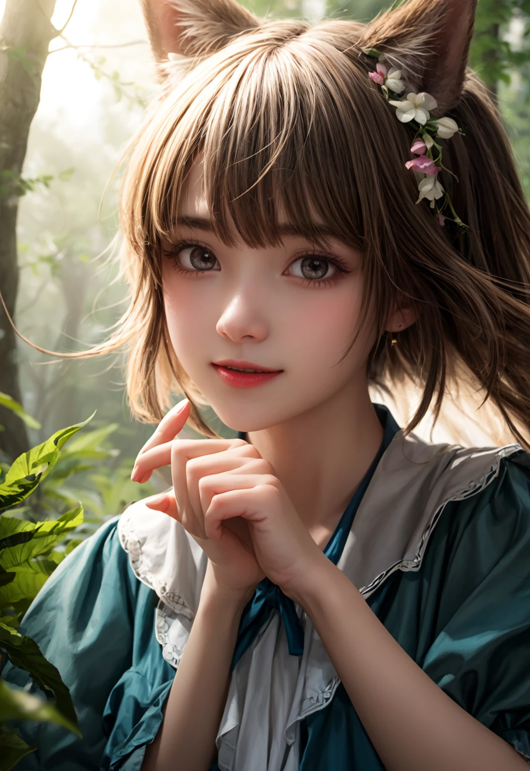 girl in a forest with floating flowers, river, puffy, puffy cheeks, cute,
vibrant colors, colorful art style,
soft lighting, soft shadows, detailed textures, dynamic lighting,
nice hands, perfect hands,
<lyco:GoodHands-beta2:1.0>
<lora:add_detail:1>