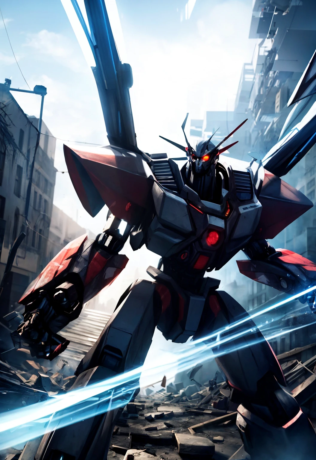futuristic mecha in a destroyed city, scifi, mechanical, gears, transparent glass, crystal,
vibrant colors, colorful art style,
soft lighting, soft shadows, detailed textures, dynamic lighting,
nice hands, perfect hands,
<lyco:GoodHands-beta2:1.0>
<lora:add_detail:1>