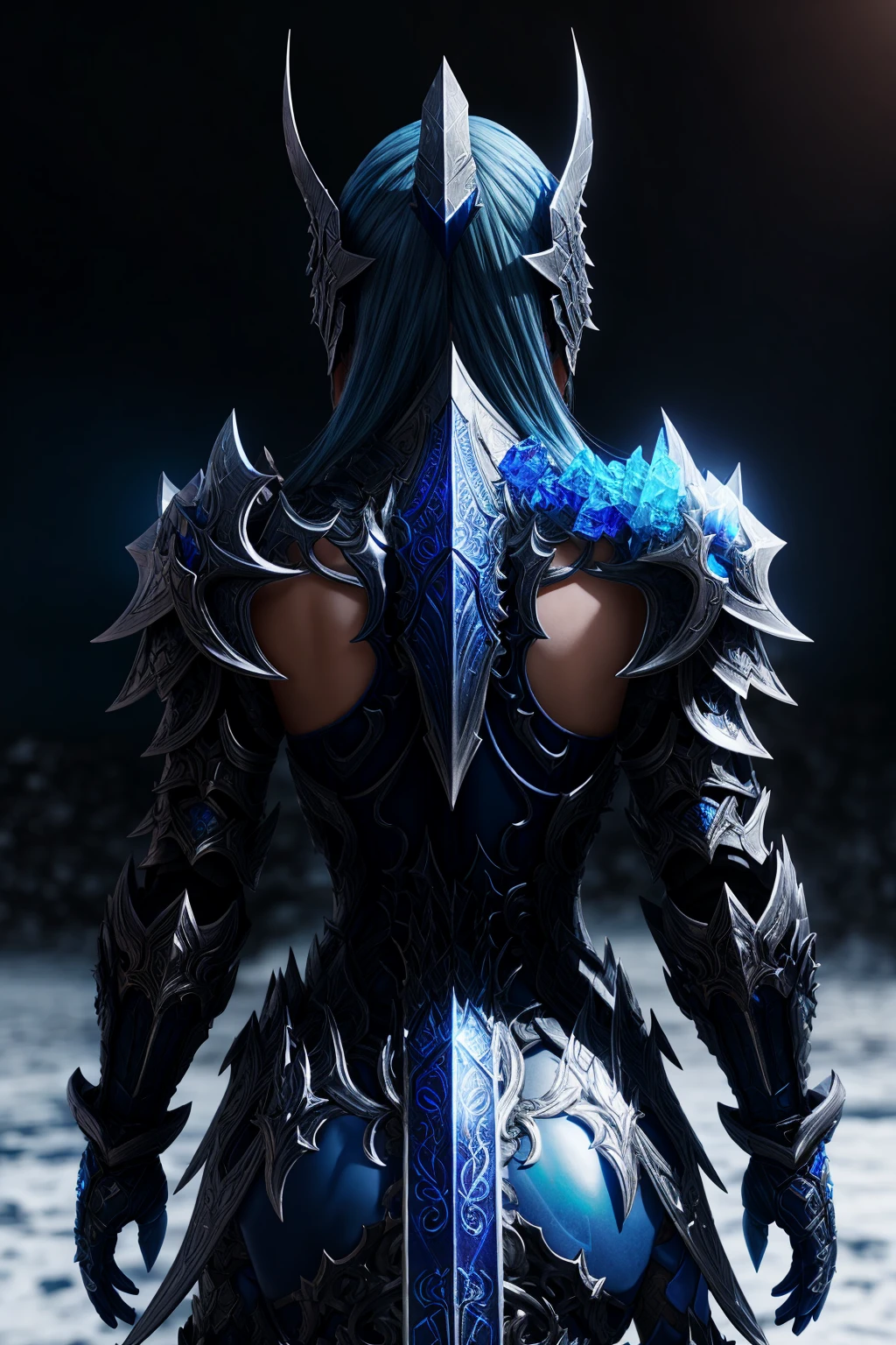 [War_Glam|edgShiva]_helmet,palace of ice,
Masterpiece, absurdres,HDR,8k,excited,smirking,best quality,back view
War_Glam,edgShiva,blue full armor,wearing edgShiva and War_Glam,
<lora:edgShiva_Warrior:0.765>