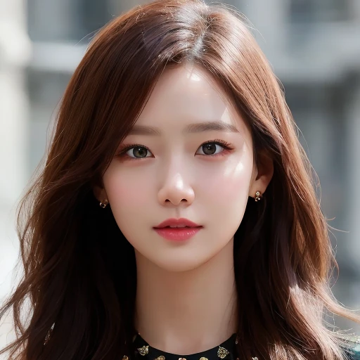 hyper realistic lifelike texture dramatic lighting unreal engine trending on art station, award winning photo, nikon RAW photo,8 k, Fujifilm XT3,masterpiece, best quality, realistic, photorealistic, ultra detailed, extremely detailed face, solo,1girl, standing, fashionable and trendy atmosphere, high-end makeup products, and a stylish expression on her face, close up,