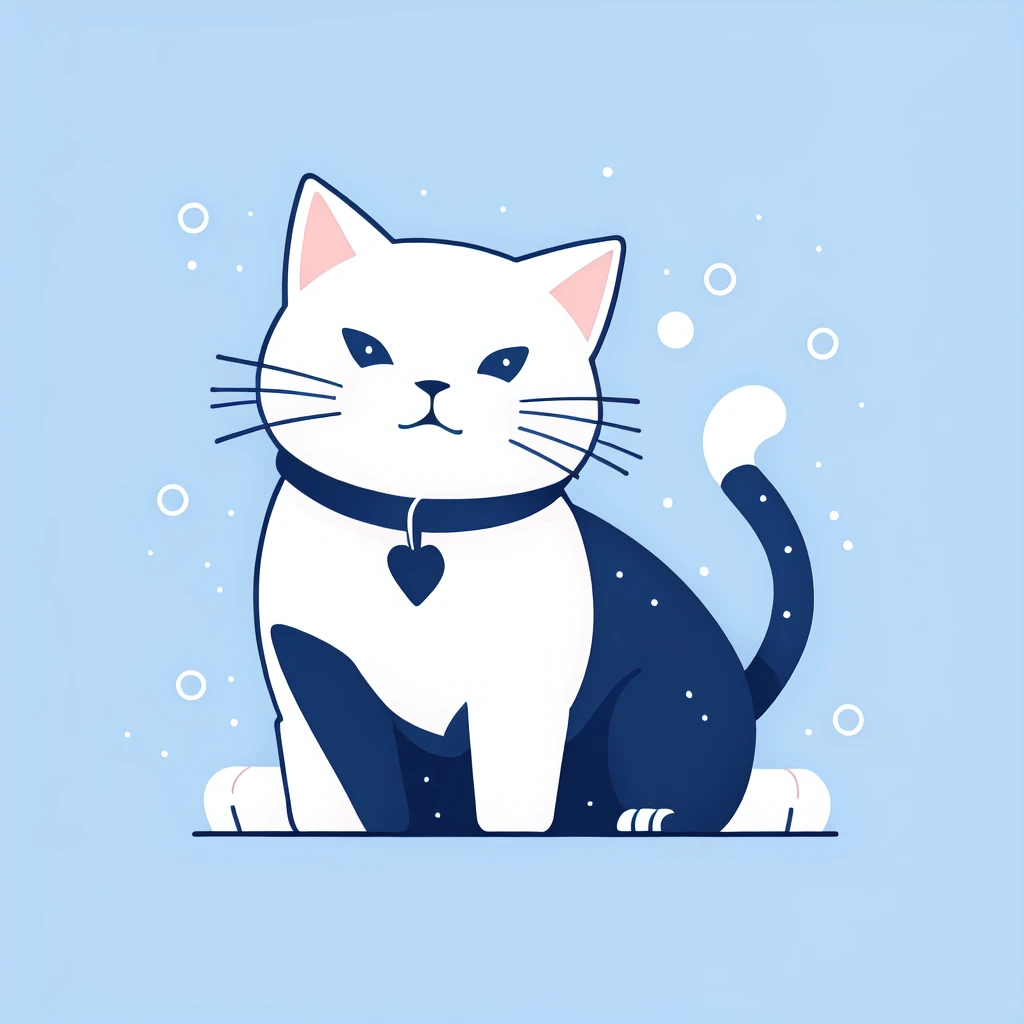 <lora:flat_illustration:1>cat