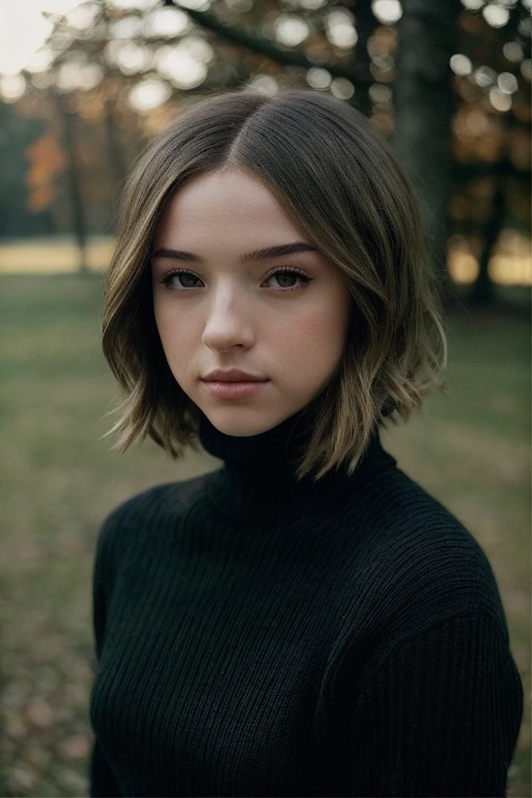 masterpiece, stunning closeup portrait photo of pkmn,  wearing a (black turtleneck sweater:1.15), epic character composition, by ilya kuvshinov, alessio albi, nina masic, sharp focus, natural lighting, subsurface scattering, f2, 35mm, film grain,