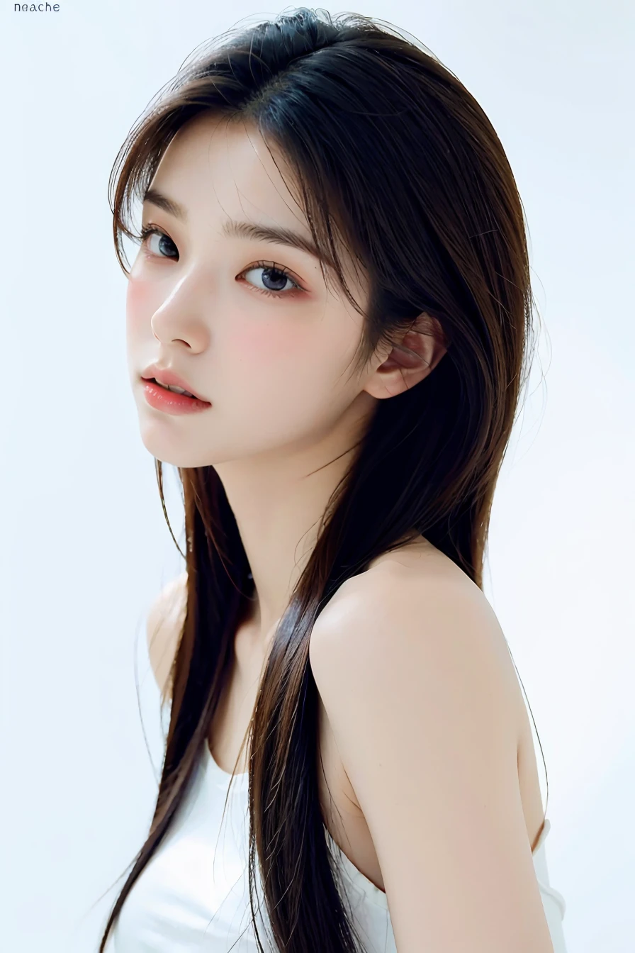 (masterpiece), best quality, perfect face, perfect body, white background, simple background, 1girl, <lora:Maeylin-04:1>