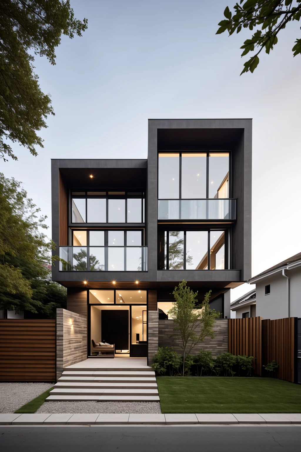 architecture focus, dezeen,
architecture, photo of housev1, house, exterior, car <lora:housev1:0.8>
