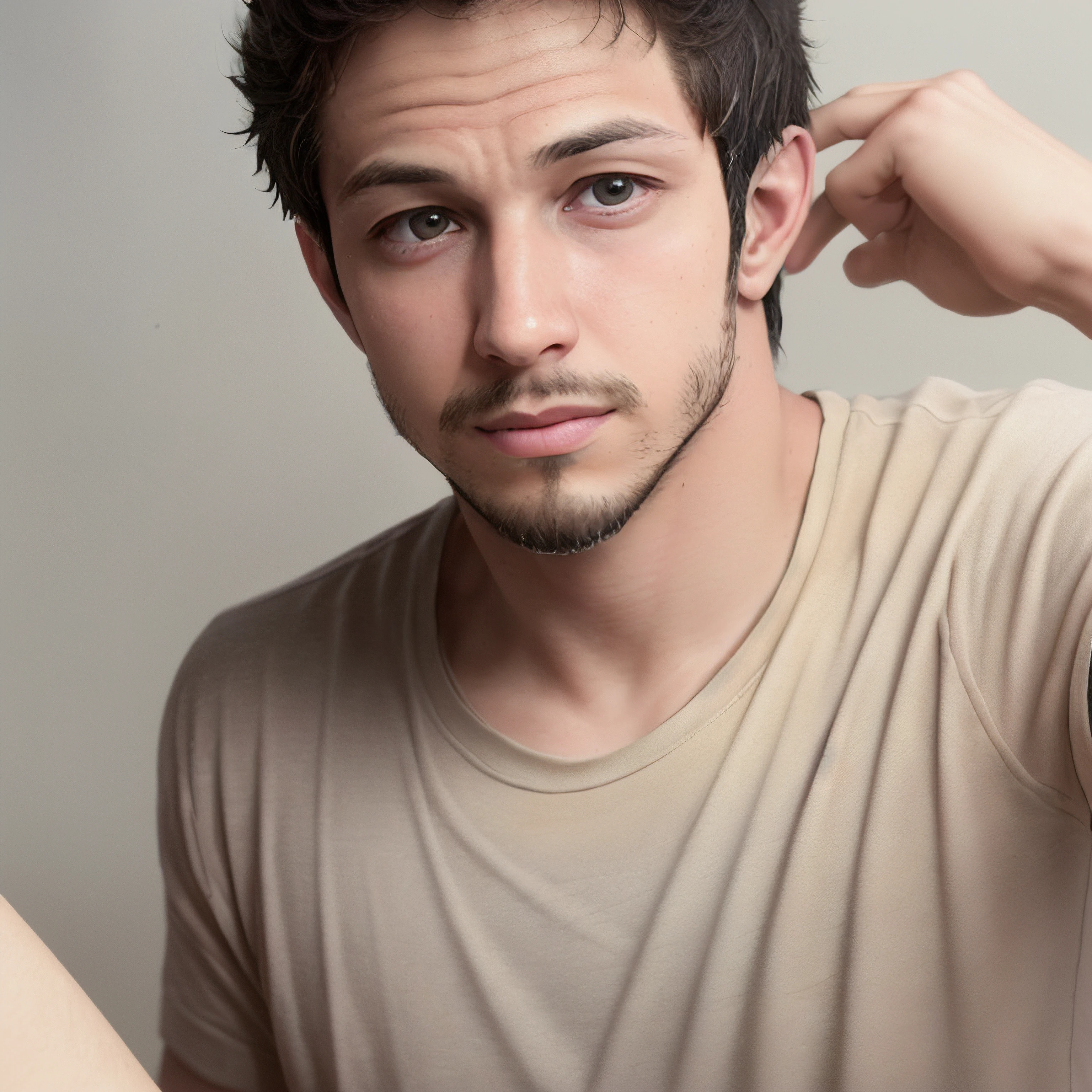 1boy, male, t-shirt, face focus,<lora:Romulo Estrela:1>, FACE focus, dace details, photo