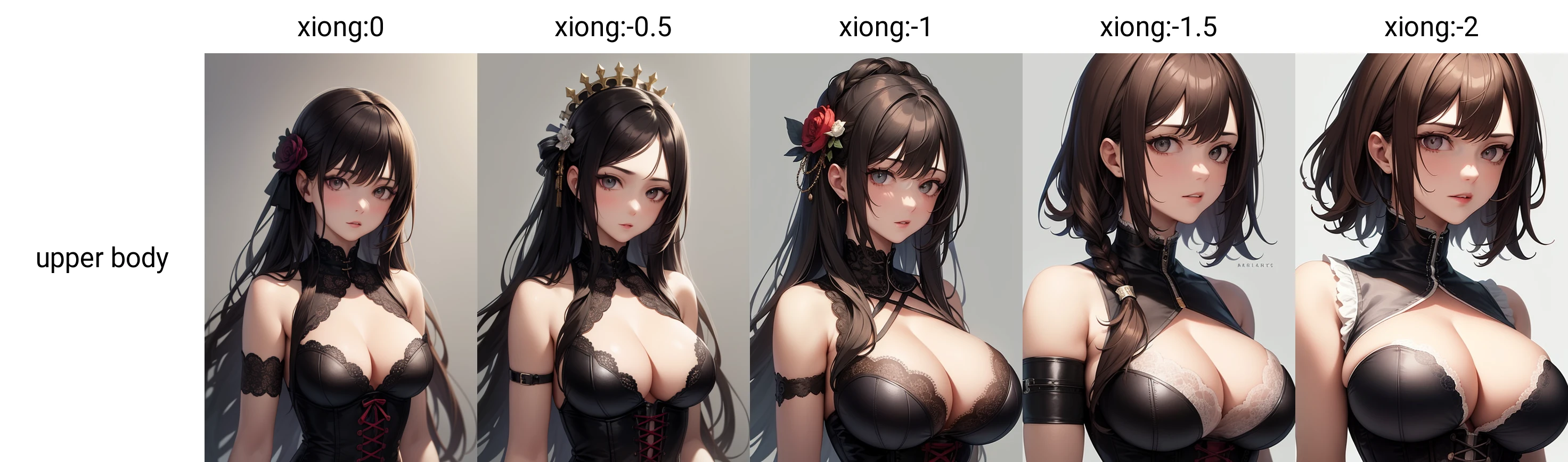 masterpiece, best_quality, clear details,1girl,upper body,simple_background,<lora:xiong:0> Corset,