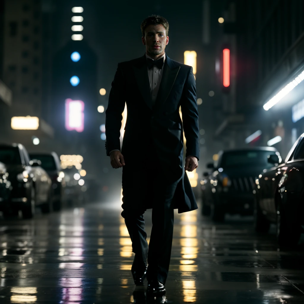 portrait of chrisevans person, in blade runner, professional photography, high resolution, 4k, detailed photo,  <lora:chrisevans_30760:1>