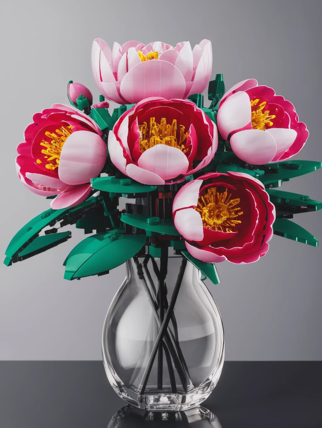 LEGO Creator, Peony <lora:lego_v2.0:0.8>, masterpiece, high detail, 8k, high detailed skin, 8k uhd, high quality